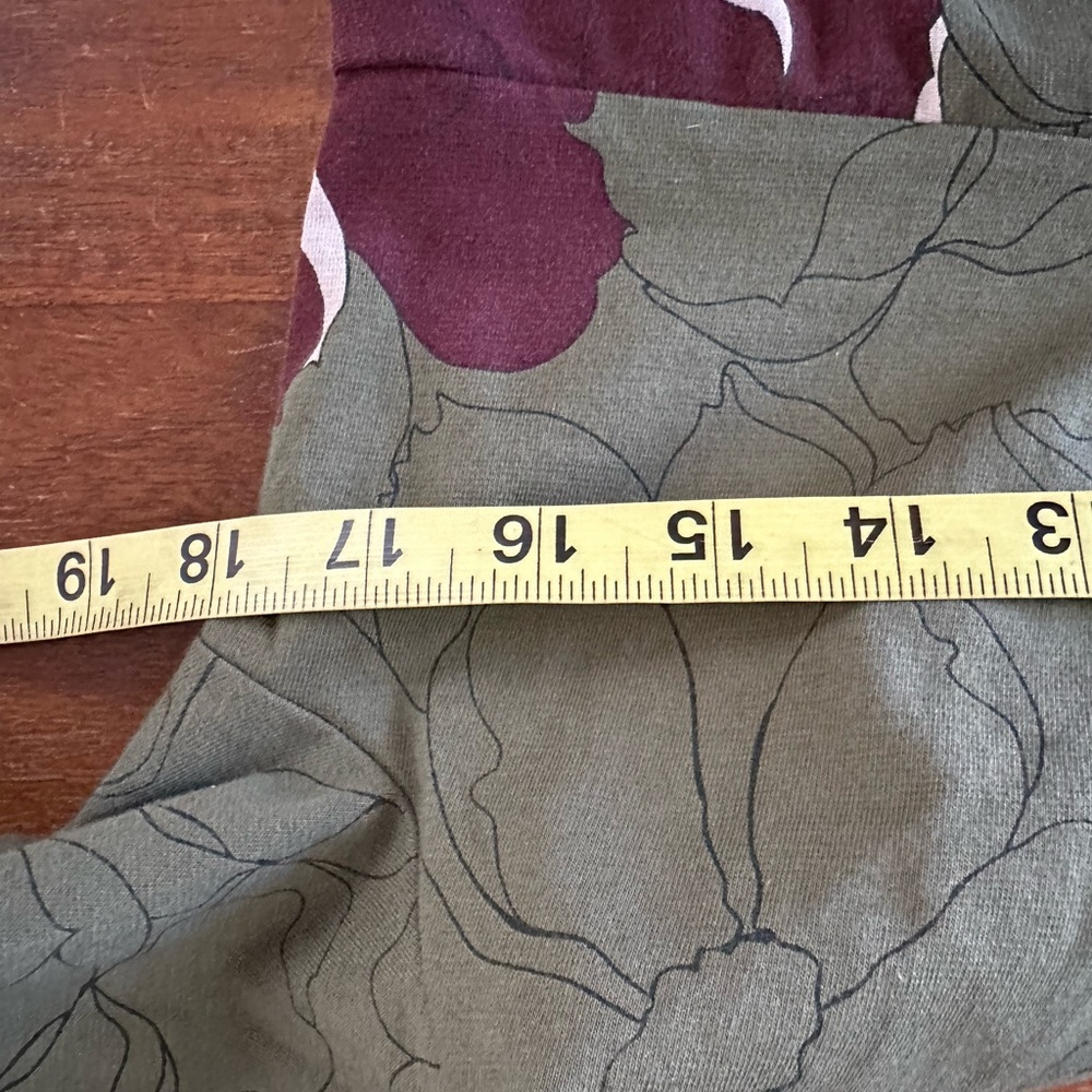 Patagonia Green and Brown Dress Organic stretch cotton ladies Large - Picture 4 of 9